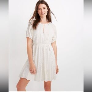 Madewell NWT Eyelet Tassel-Tie Mini Dress